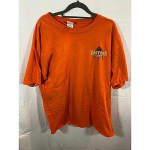 Eastern Performance‎ Cycles Adult Large Orange Logo Pullover Tee Mens.